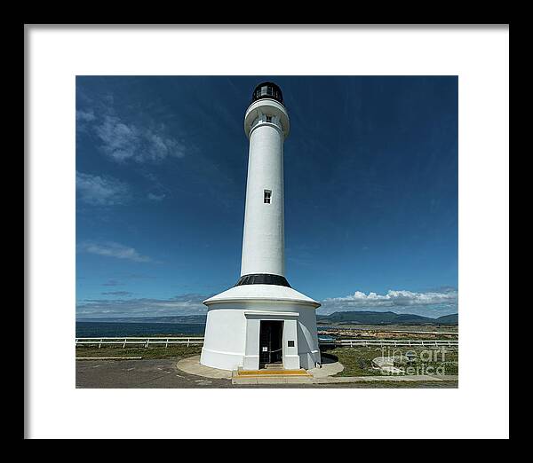 Point Arena Lighthouse Framed Print featuring the photograph Point Arena Lighthouse by David Oppenheimer
