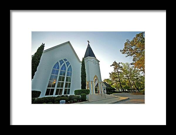 Alabama Photographer Framed Print featuring the digital art Point Clear Church by Michael Thomas
