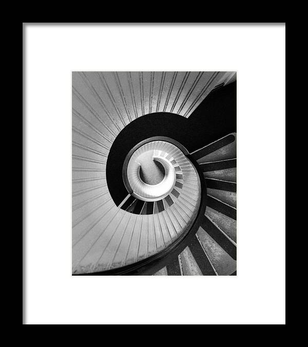 Point Loma Framed Print featuring the photograph Point Loma Lighthouse Stairwell by Stephen Russell Shilling