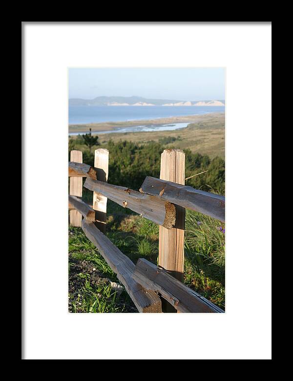Point Reyes National Seashore Framed Print featuring the photograph Point Reyes Fence by Jeff Floyd CA