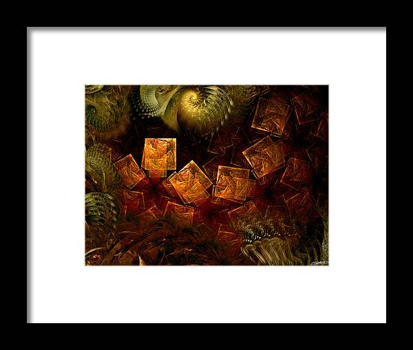 Abstract Framed Print featuring the digital art Political Dissonance by Casey Kotas