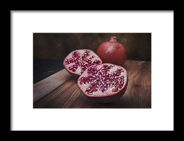 Art Framed Print featuring the photograph Pomegranates by Tom Mc Nemar