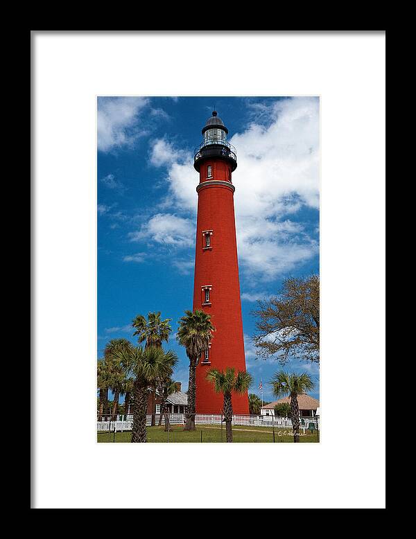 Lighthouse Framed Print featuring the photograph Ponce Inlet Lighthouse by Christopher Holmes