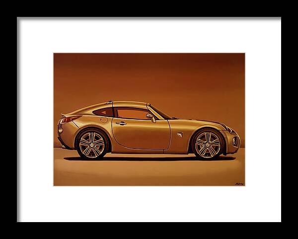Pontiac Solstice Coupe Framed Print featuring the painting Pontiac Solstice Coupe 2009 Painting by Paul Meijering
