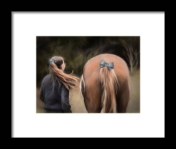 Horse Framed Print featuring the photograph Ponytails Forever by Robin-Lee Vieira