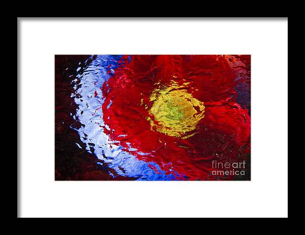 Red Framed Print featuring the photograph Poppy Impressions by Jeanette French