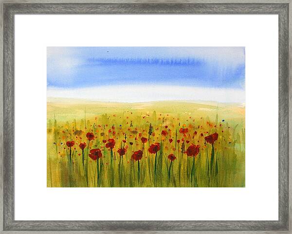 By Meadow Rose Photo Art. Photo Wood Print Framed Poppies 