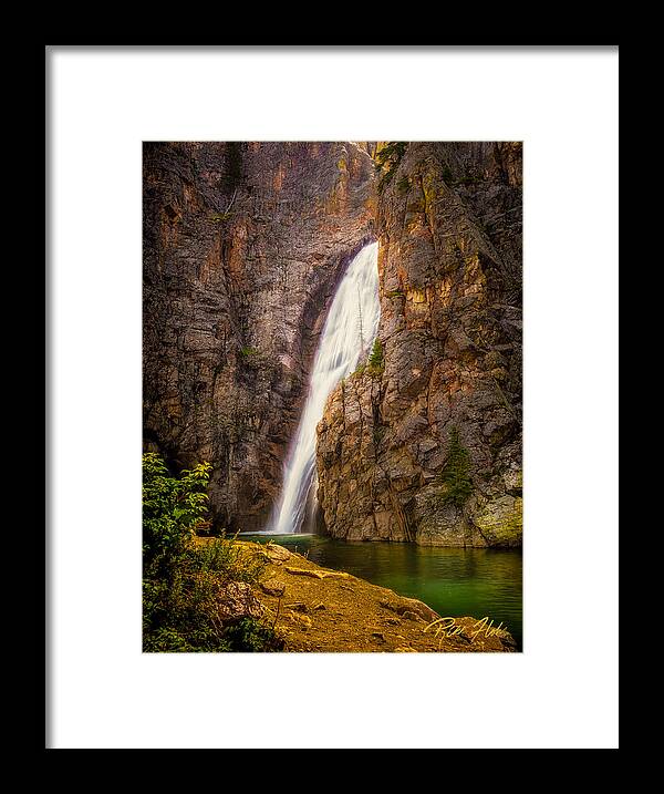 Flowing Framed Print featuring the photograph Porcupine Falls by Rikk Flohr