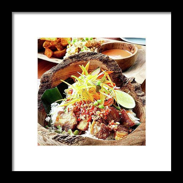  Framed Print featuring the photograph Pork Belly Rice Pot by Arya Swadharma