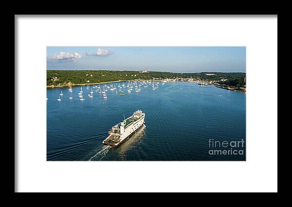 Port Jefferson Framed Print featuring the photograph Port Call by Sean Mills