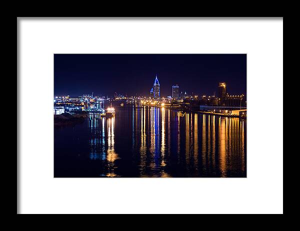 Alabama Framed Print featuring the photograph Port City in Blue by Brad Boland