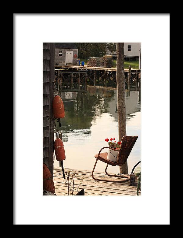 Seascape Framed Print featuring the photograph Port Clyde Life by Doug Mills