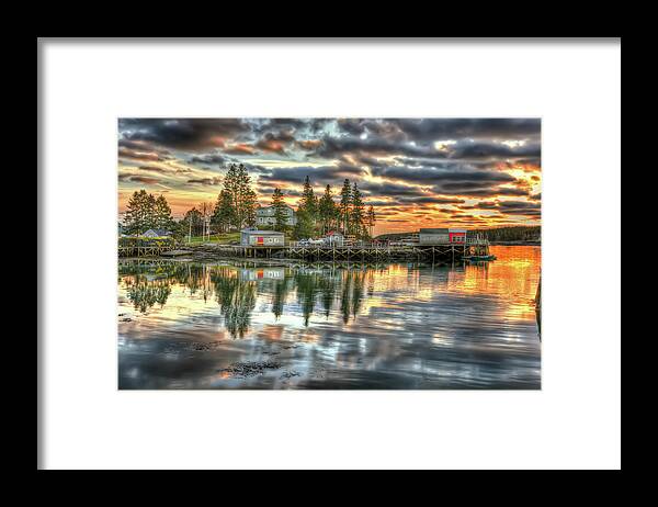 Landscape Framed Print featuring the photograph Port Clyde Majesty by Jeff Cooper