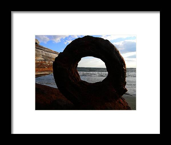 Seascape Framed Print featuring the photograph Portal to Life by Leslie Revels