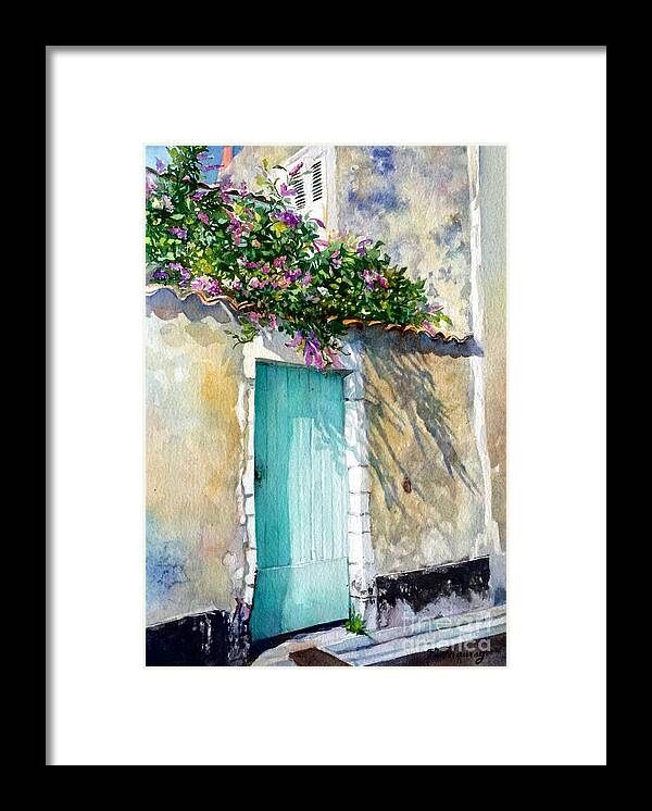 Sables D'olonne Framed Print featuring the painting Porte Verte - Les Sables d' Olonne Vendee - France by Francoise Chauray