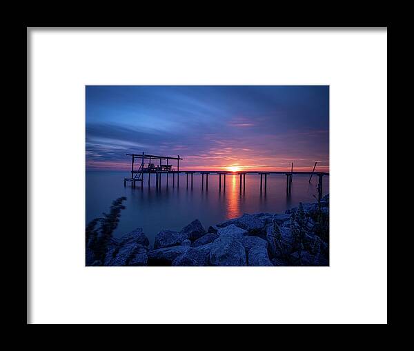 Sunset Framed Print featuring the photograph Portersville Bay Sunset by Brad Boland