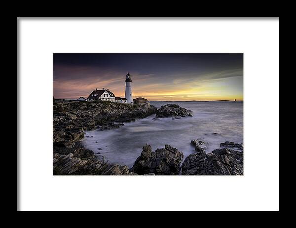 2015 Framed Print featuring the photograph Portland Head Light by Fred LeBlanc
