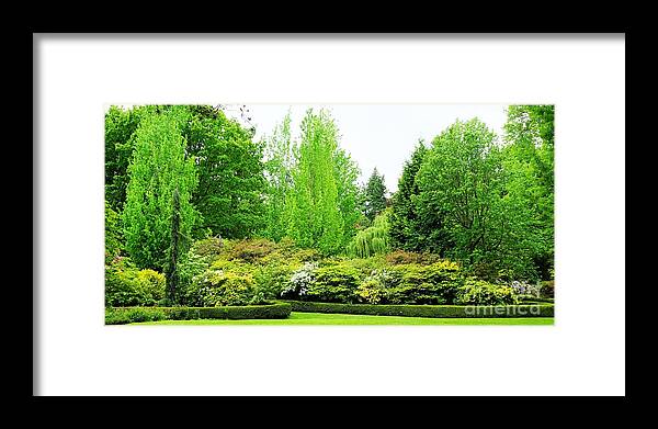 Portland Oregon Framed Print featuring the photograph Portland Oregon garden by Merle Grenz