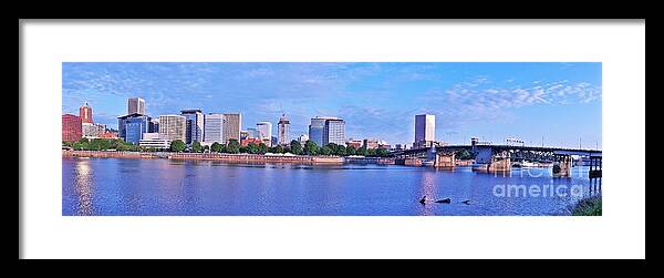 Portland Oregon Framed Print featuring the photograph Portland skylined by Merle Grenz