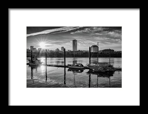 Oregon Framed Print featuring the photograph Portland Waterfront by Steven Clark