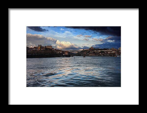 Porto Framed Print featuring the photograph Porto and Vila Nova de Gaia River View by Artur Bogacki