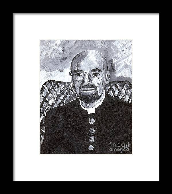 Portrait Framed Print featuring the painting Portrait 7 by Helena M Langley