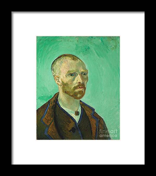Vincent Van Gogh Framed Print featuring the painting Portrait Dedicated to Paul Gauguin by MotionAge Designs