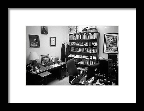 College Framed Print featuring the photograph Portrait of a Film/TV Professor's Office by Jeremy Butler