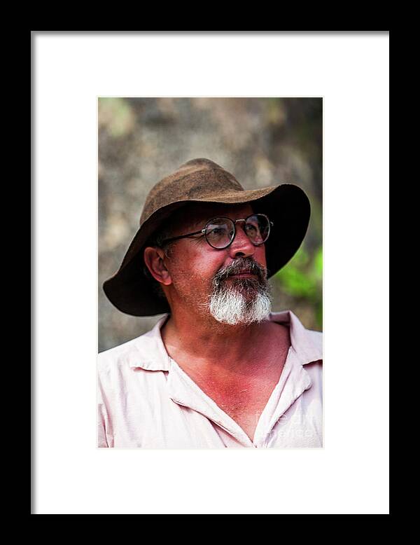 Man Framed Print featuring the photograph Portrait of Batteau Captain by Doug Berry