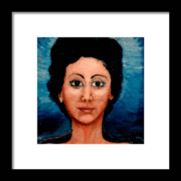 Emma Framed Print featuring the painting Portrait Of Emma Age 28 by Mackenzie Moulton
