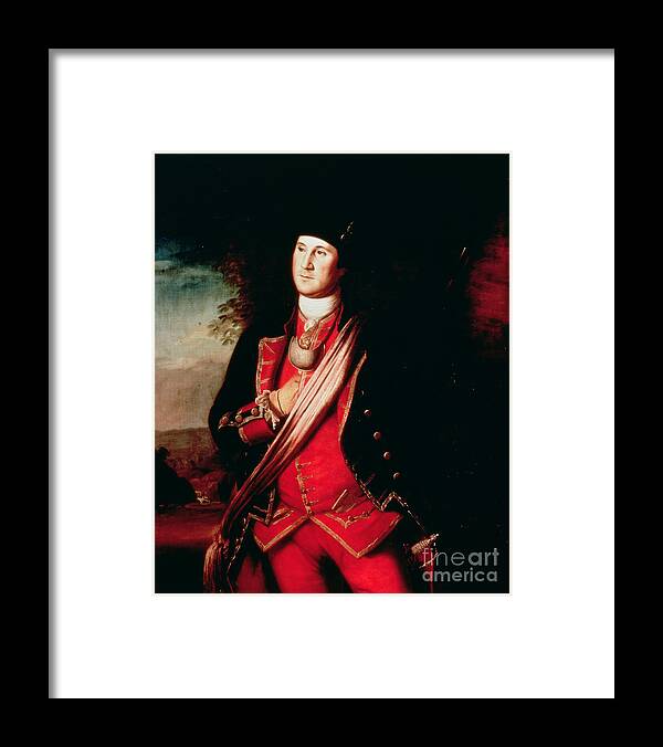 Portrait Of George Washington By Charles Willson Peale Framed Print featuring the painting Portrait of George Washington by Charles Willson Peale