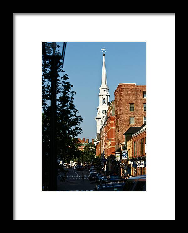 Portsmouth Framed Print featuring the photograph Portsmouth NH Downtown by Edward Myers
