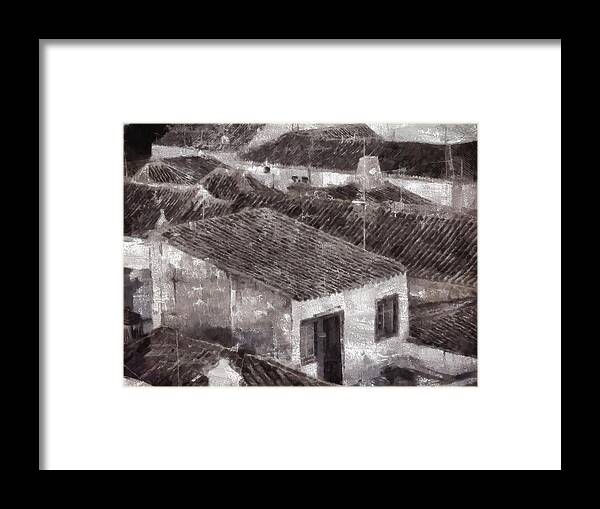 House Framed Print featuring the painting Portugal by Esoterica Art Agency