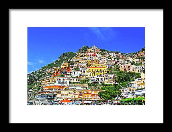 Positano Framed Print featuring the photograph Positano, Italy by Richard Krebs