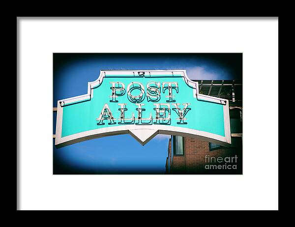 Mariola Framed Print featuring the photograph Post Alley Seattle by Mariola Bitner