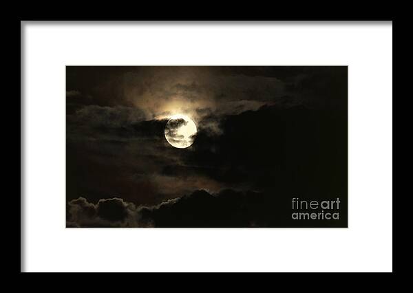 Solstice Moon Framed Print featuring the photograph Post Solstice Moon by Angela J Wright
