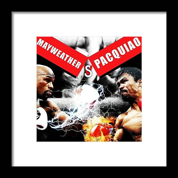 Photoshop Framed Print featuring the photograph Poster I Did For The Fight. Who Do You by Thomas McClatchie