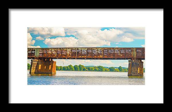 Bridge Framed Print featuring the photograph Potomac Railroad Bridge Tags by John Jack