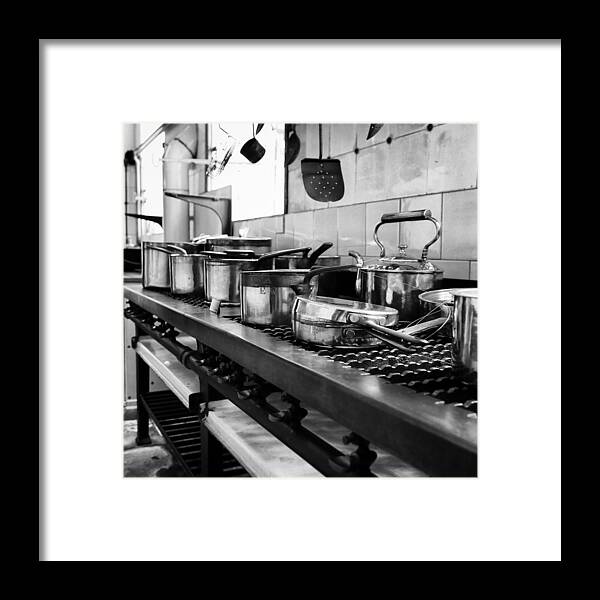 Pots Framed Print featuring the photograph Pots and Pans by Michael Hope