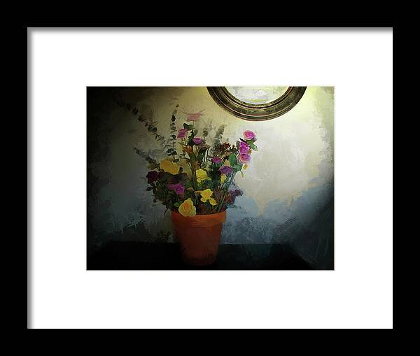 Cedric Hampton Framed Print featuring the photograph Potted Flowers 2 by Cedric Hampton