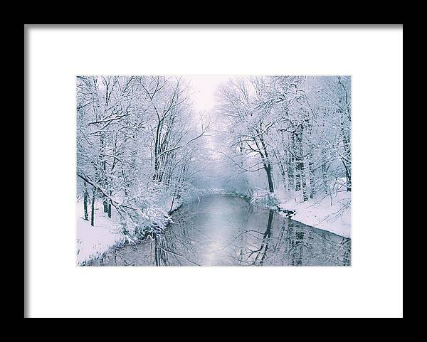 Winter Framed Print featuring the photograph Powder Blue by Jessica Jenney