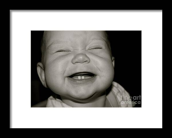 Black And White Framed Print featuring the photograph Power Happy by Peter Jamieson