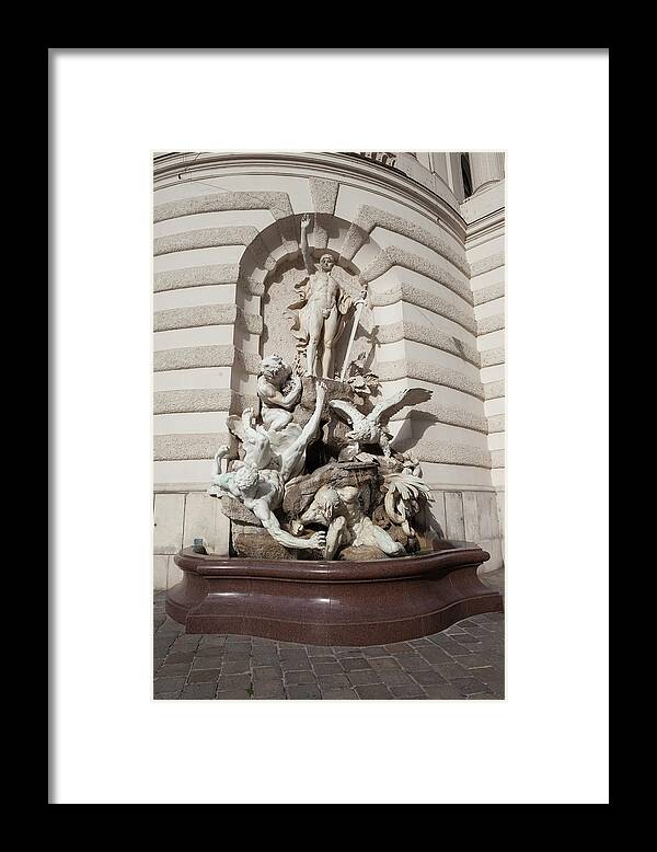 Power Framed Print featuring the photograph Power on Land at Hofburg Palace in Vienna by Artur Bogacki