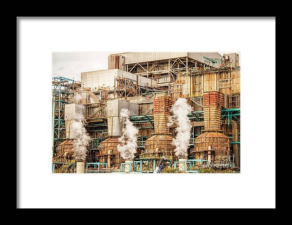 Power Plant Framed Print featuring the photograph Power Plant by Felix Lai