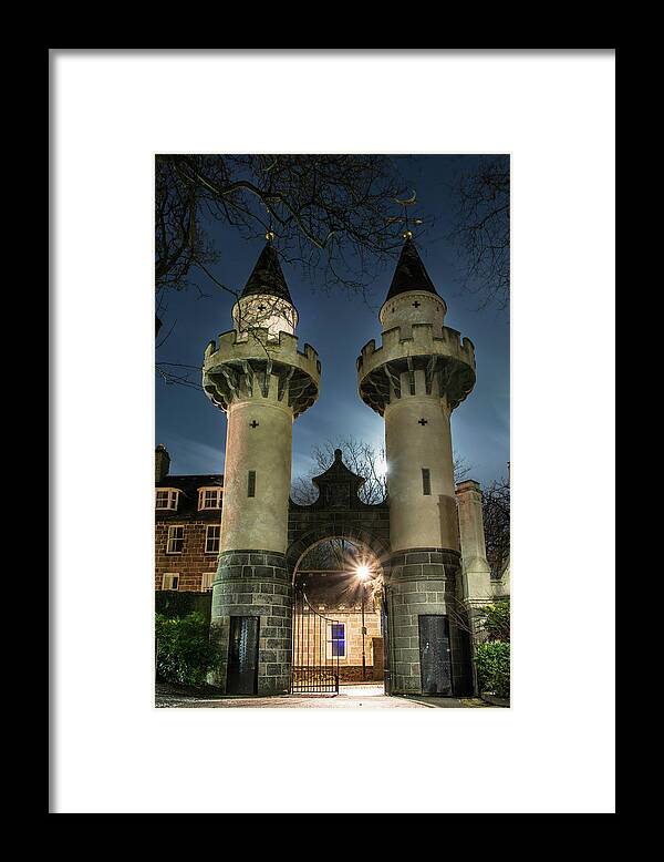 Powis Towers Framed Print featuring the photograph Powis Towers _ Old Aberdeen by Veli Bariskan