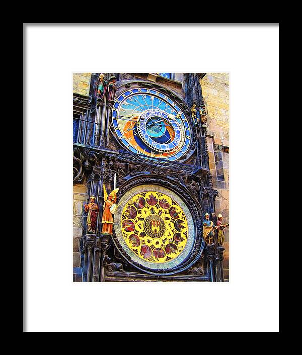 Prague Framed Print featuring the photograph Prague Astronomical Clock by Andreas Thust