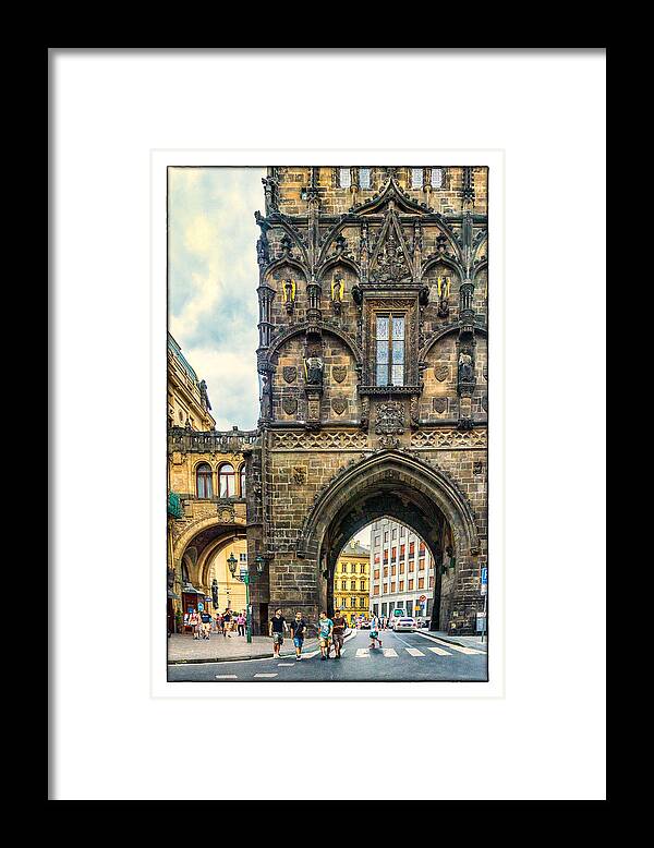 power Tower Framed Print featuring the photograph Prague Powder Tower by Janis Knight