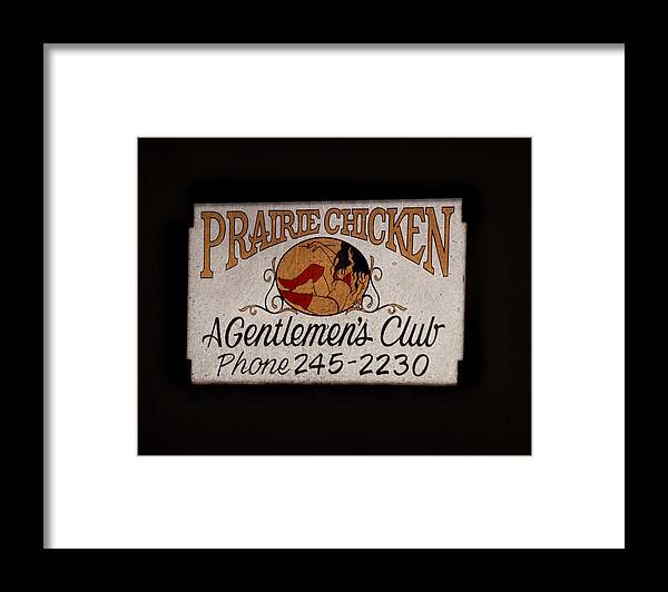  Framed Print featuring the photograph Prairie Chicken Gentlemen's Club by Cathy Anderson