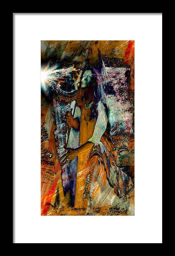 Harpist Framed Print featuring the photograph Praise Him With The Harp III by Anastasia Savage Ealy