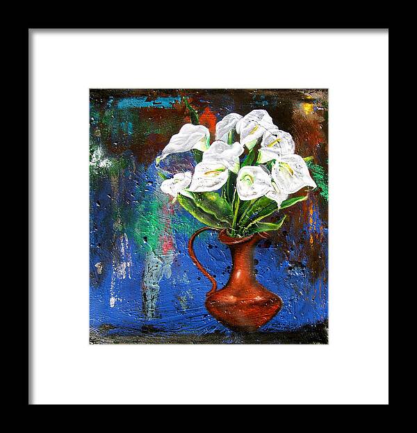 Orchid Painting Framed Print featuring the painting Preacher in the Pulpit 2 by Laura Pierre-Louis